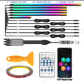 6in1 Interior LED Ambient Lights For Tesla Model 3 Y S X Full Color RGB LED 110/140CM USB APP Control Remote Acrylic Atmosphere